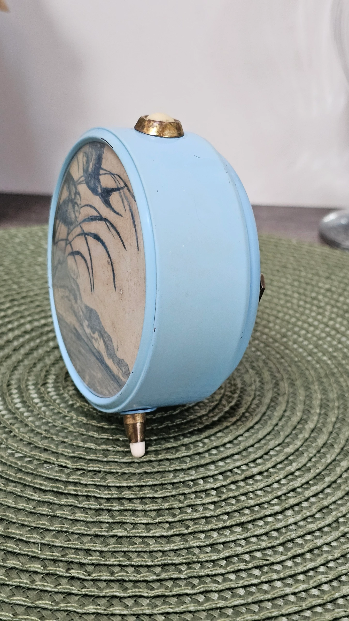 Jazz alarm clock decoration with Hirondelles iron earth plate – photo 3